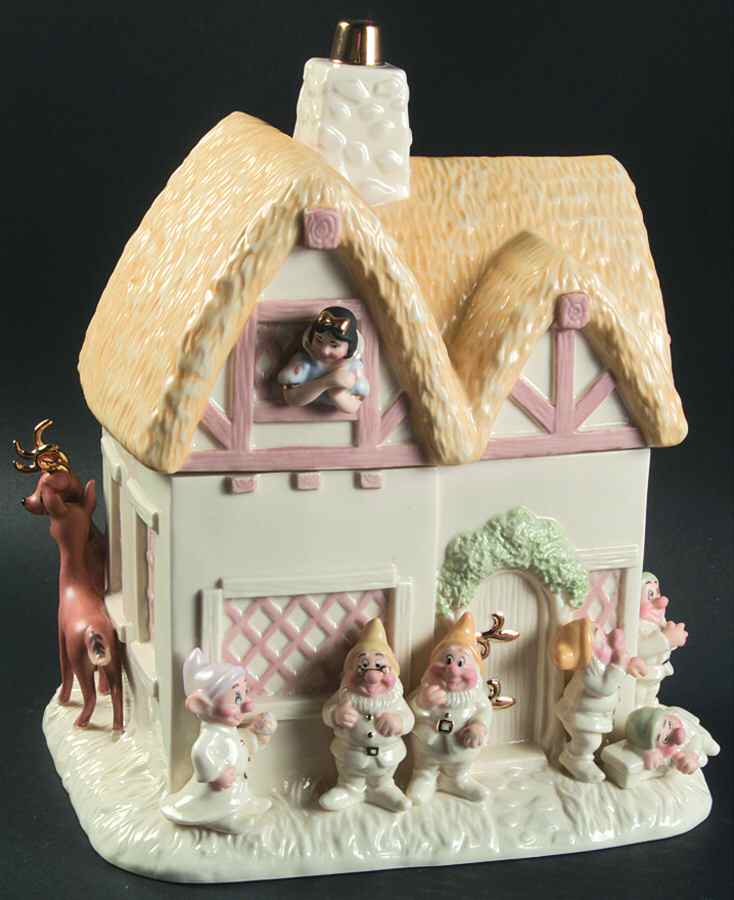 Snow White House Cookie Jar & Lid by Lenox-1