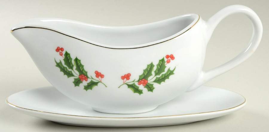 CX324 Gravy Boat & Underplate by China (Made in China)-1