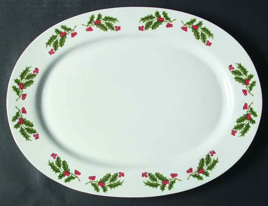 CX324 14" Oval Serving Platter by China (Made in China)-1