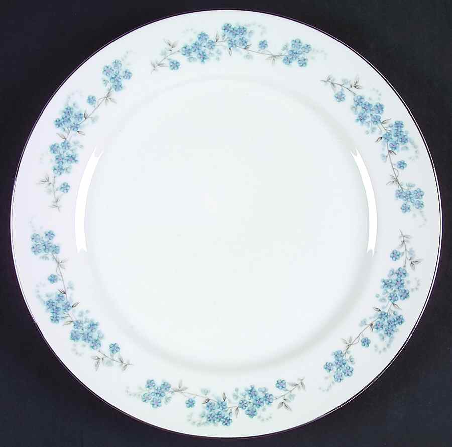 Forget Me Not Dinner Plate by Crest Wood-1