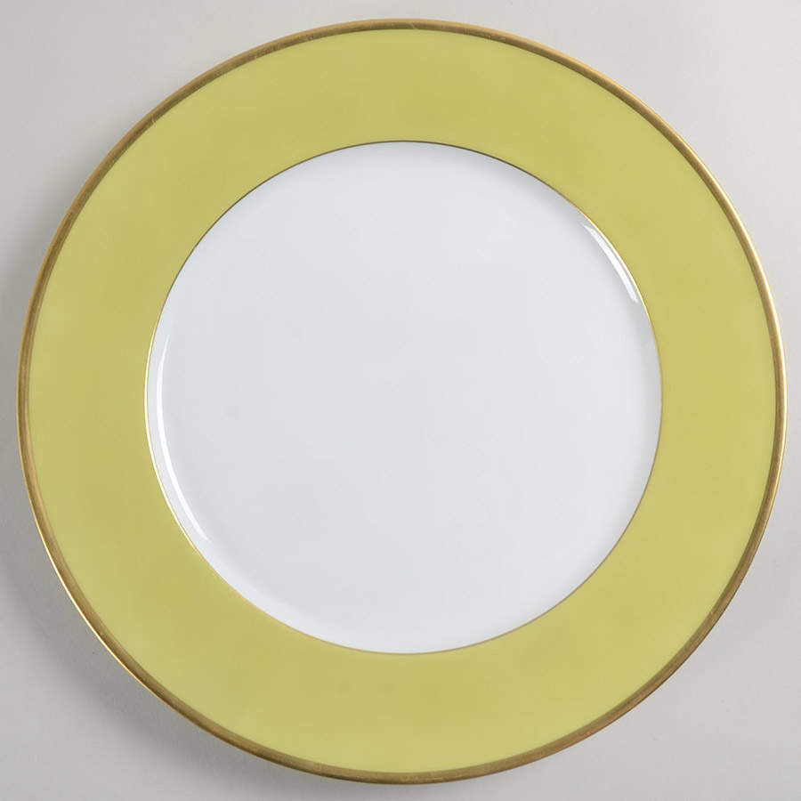 Arc En Ciel Almond Green (Vert Amande) Service Plate (Charger) by Charles Field Haviland-1