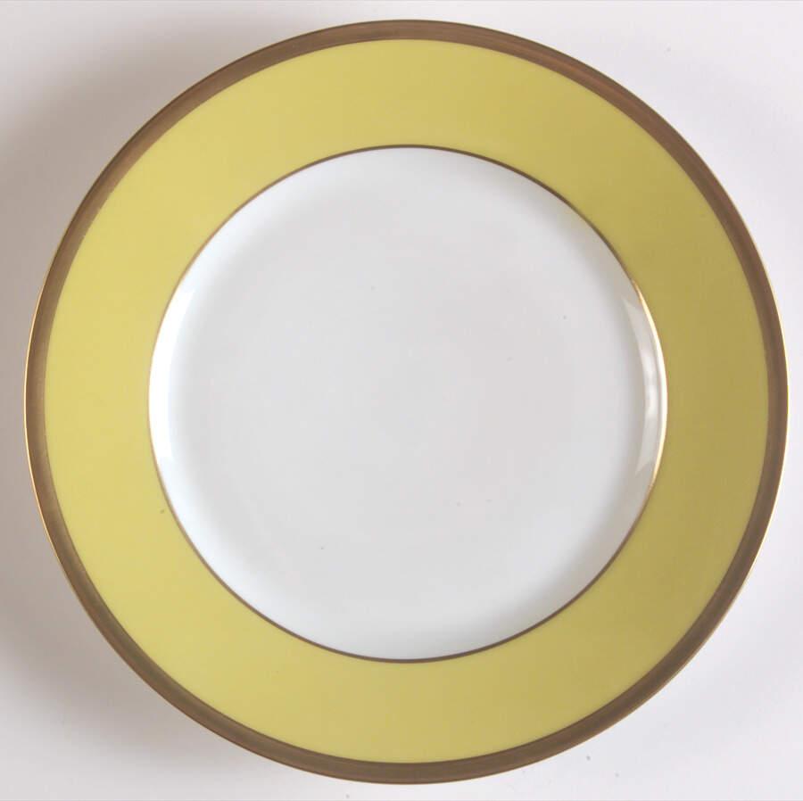 Arc En Ciel Almond Green (Vert Amande) Salad Plate by Charles Field Haviland-1