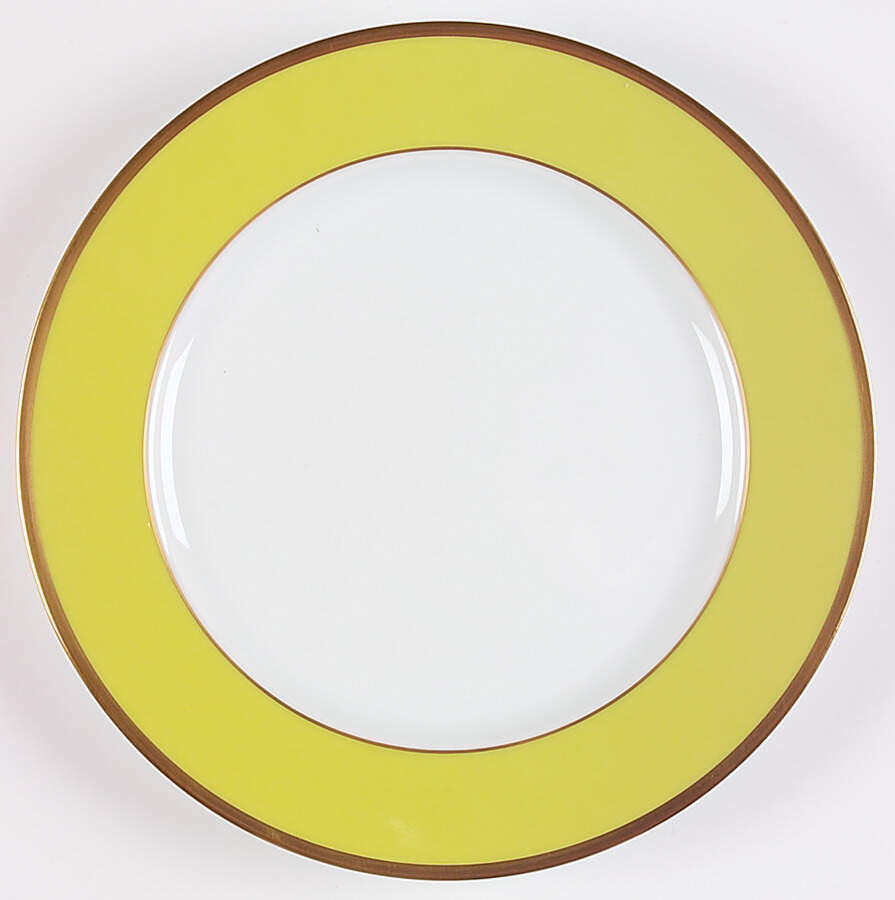 Arc En Ciel Almond Green (Vert Amande) Large Dinner Plate by Charles Field Haviland-1