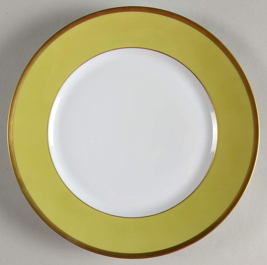 Arc En Ciel Almond Green (Vert Amande) Dinner Plate by Charles Field Haviland-1