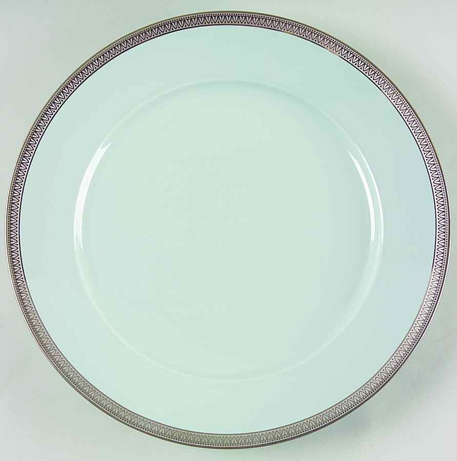 Malmaison Platinum Celadon Dinner Plate by Charles Field Haviland-1
