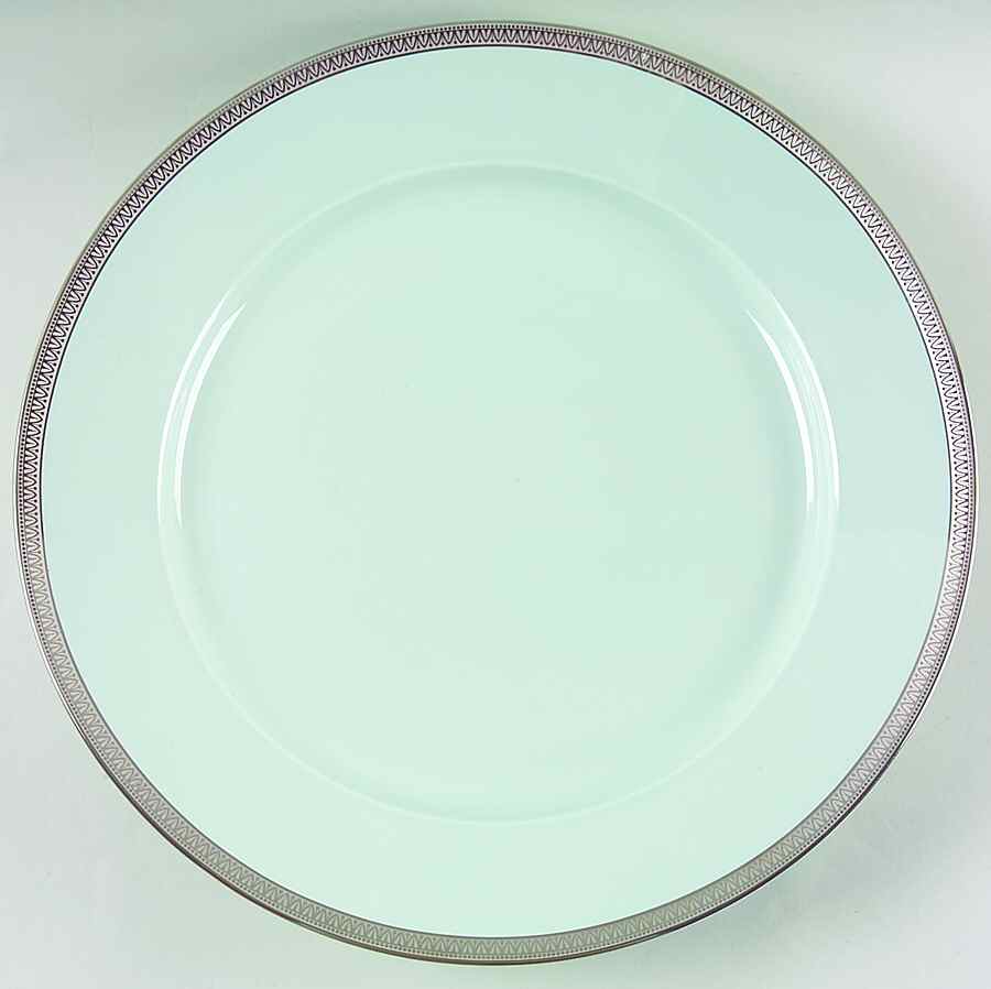 Malmaison Platinum Celadon Service Plate (Charger) by Charles Field Haviland-1