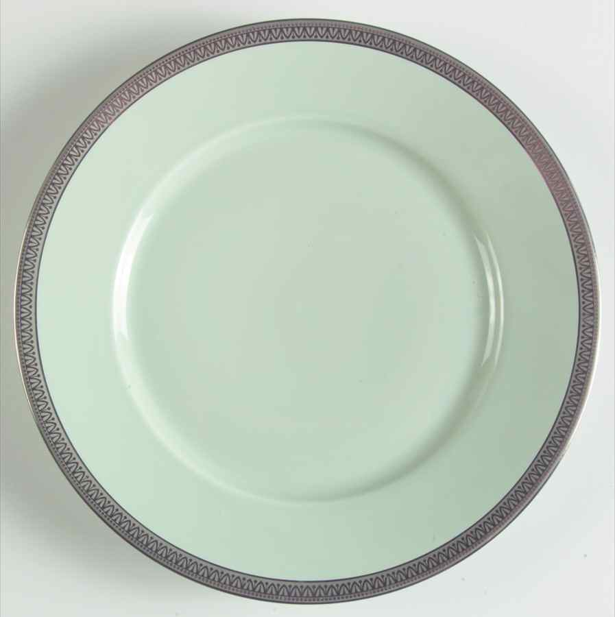 Malmaison Platinum Celadon Salad Plate by Charles Field Haviland-1