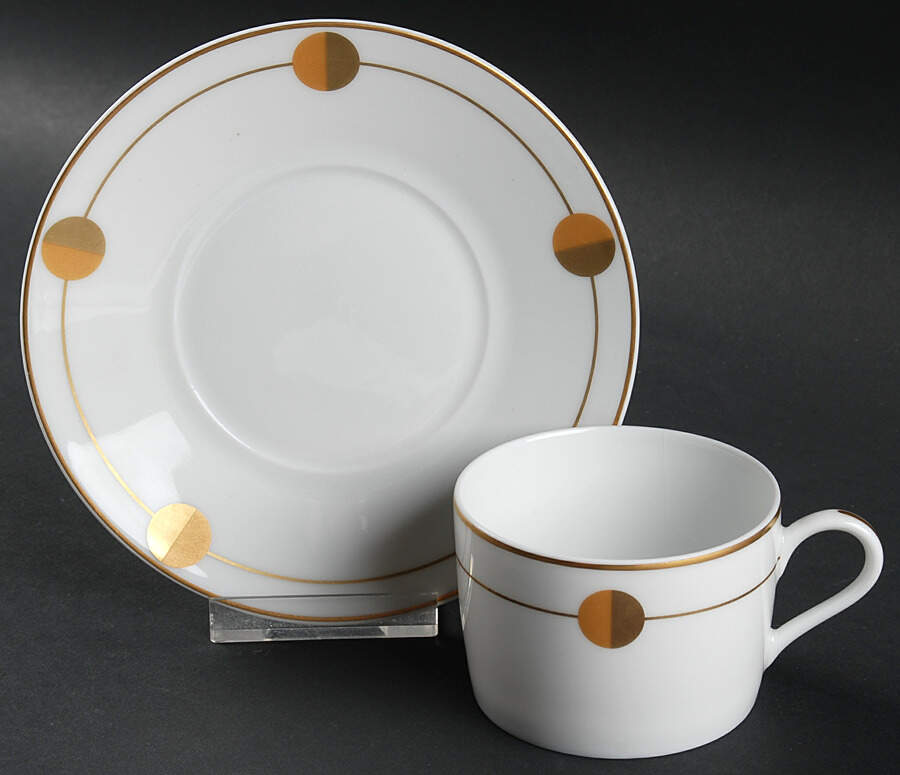 Planete Flat Cup & Saucer Set by Charles Field Haviland-1