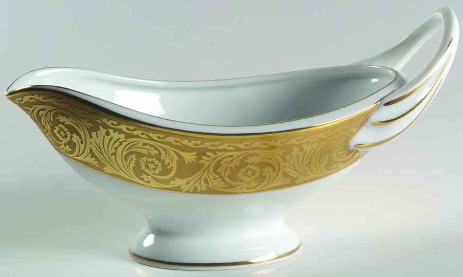 Versailles Gold Open Sauce Boat by Charles Field Haviland-1
