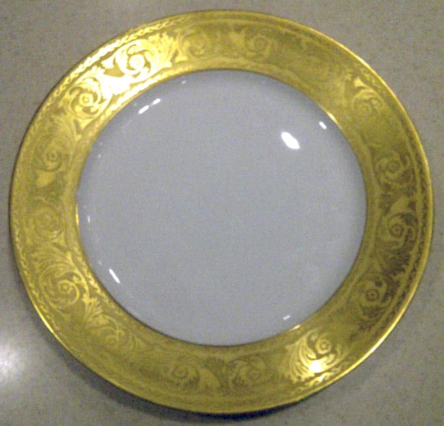 Versailles Gold Large Dinner Plate by Charles Field Haviland-1