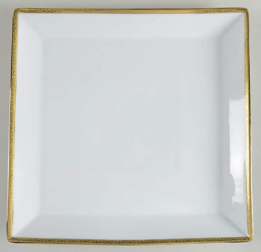 Grand Buffet Gold 12" Square Serving Platter by Charter Club-1
