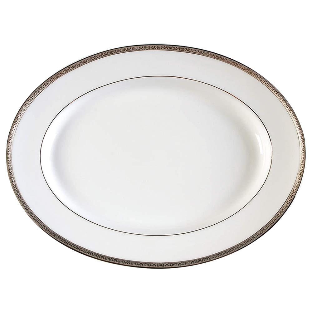Grand Buffet Platinum 13" Oval Serving Platter by Charter Club-1