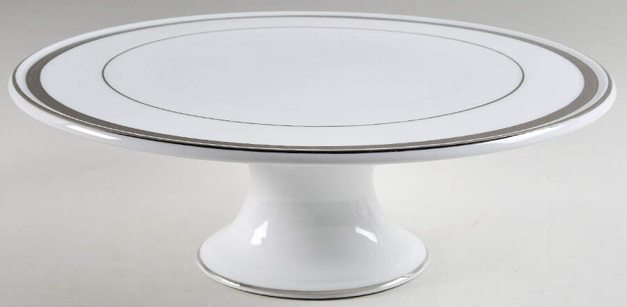 Grand Buffet Platinum 12" Diameter Pedestal Cake Stand by Charter Club-1