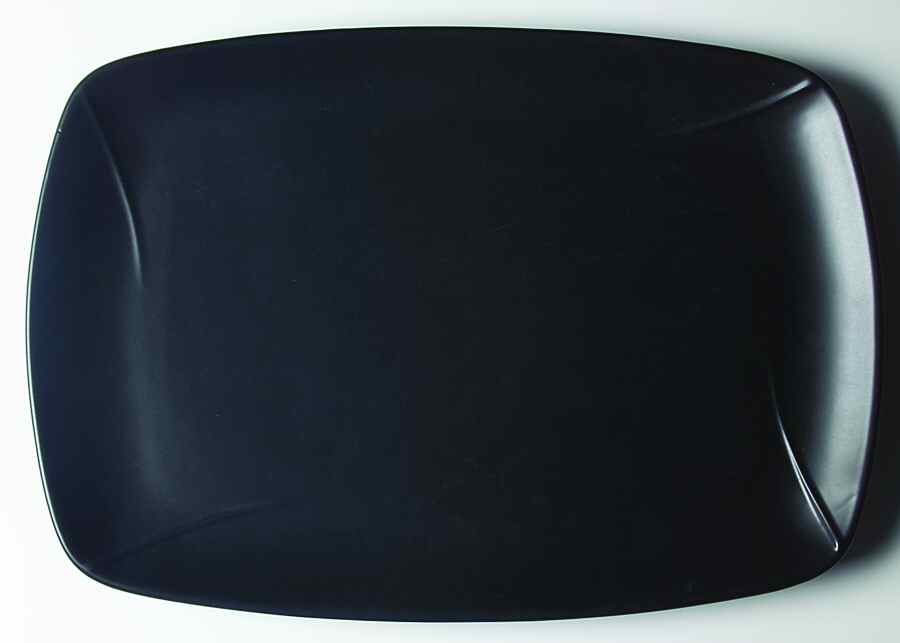 Corso Black 16" Rectangular Serving Platter by The Cellar (China)-1