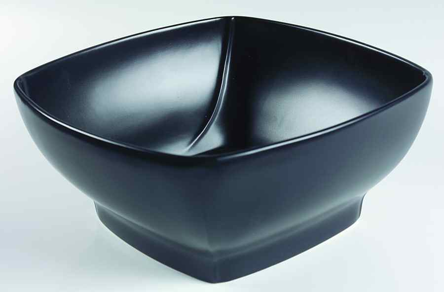 Corso Black 9" Round Vegetable Bowl by The Cellar (China)-1