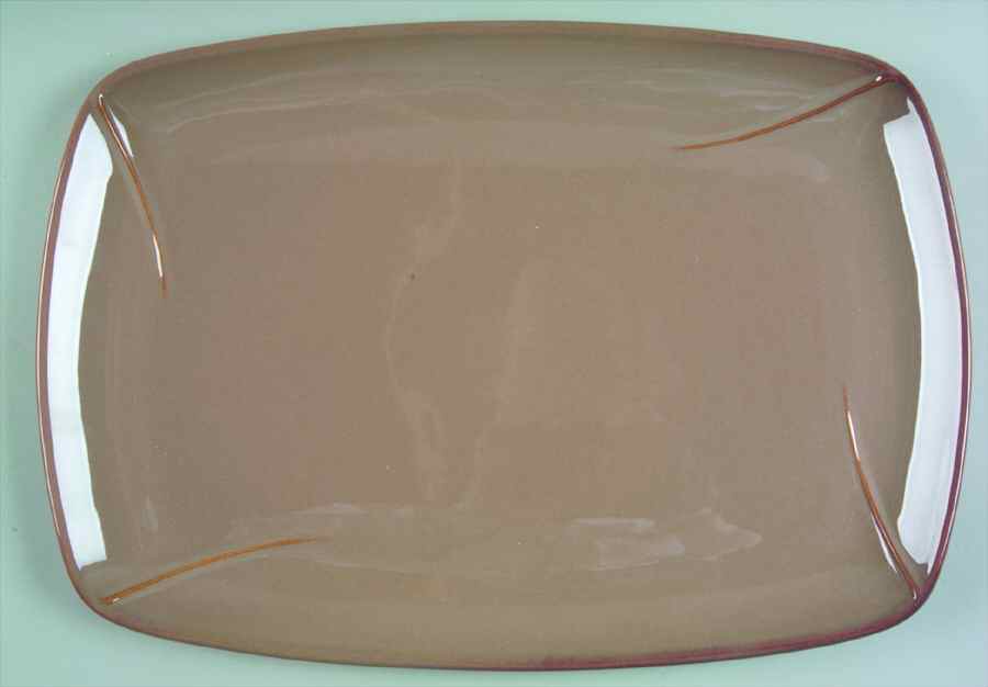Corso Tan (Glossy) 16" Rectangular Serving Platter by The Cellar (China)-1