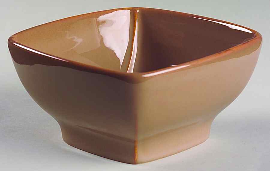 Corso Tan (Glossy) Square Soup/Cereal Bowl by The Cellar (China)-1