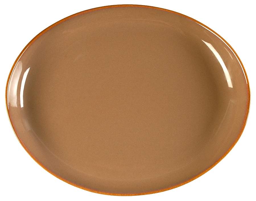 Corso Tan (Glossy) 11" Oval Serving Platter by The Cellar (China)-1