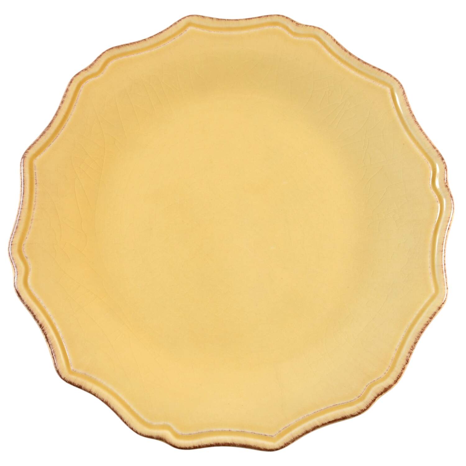 Baroque Yellow Salad Plate by The Cellar (China)-1