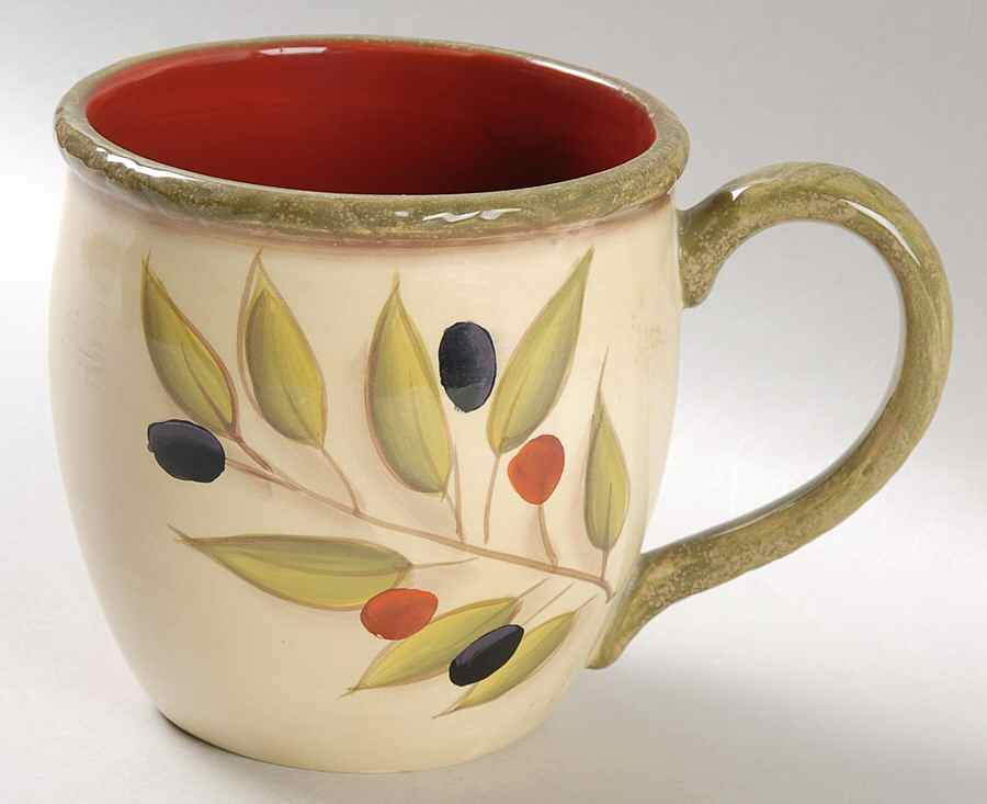 Antique Olive Mug by Clay Art-1
