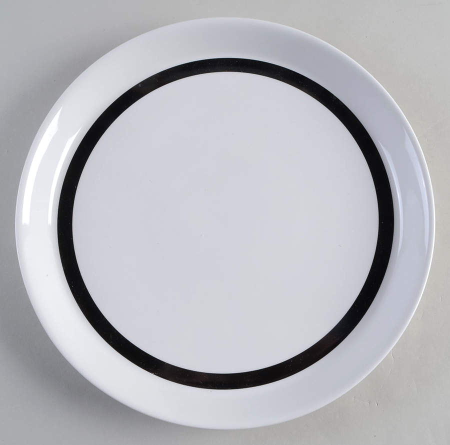 Kelli Black Dinner Plate by Crate & Barrel-1