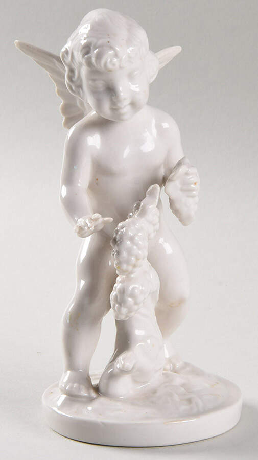 Four Seasons Cherubs Summer-Grapes - No Box by Dresden (German)-1