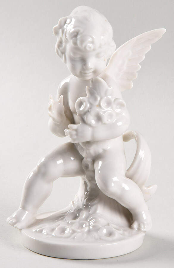 Four Seasons Cherubs Spring-Flowers - No Box by Dresden (German)-1