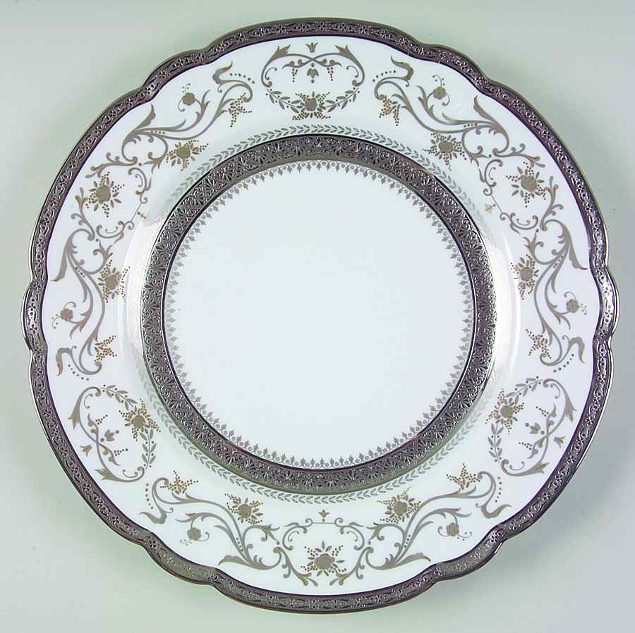 Dynasty (Platinum) Service Plate (Charger) by Charles Field Haviland-1