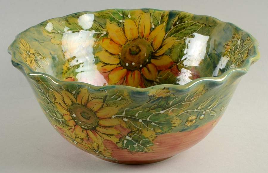Sunflower 10" Round Vegetable Bowl by Maxcera Corp-1