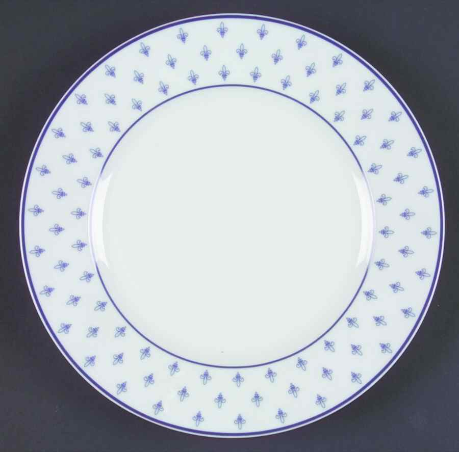 Fleur de Lys (Chateaux Bleus) Salad Plate by Charles Field Haviland-1