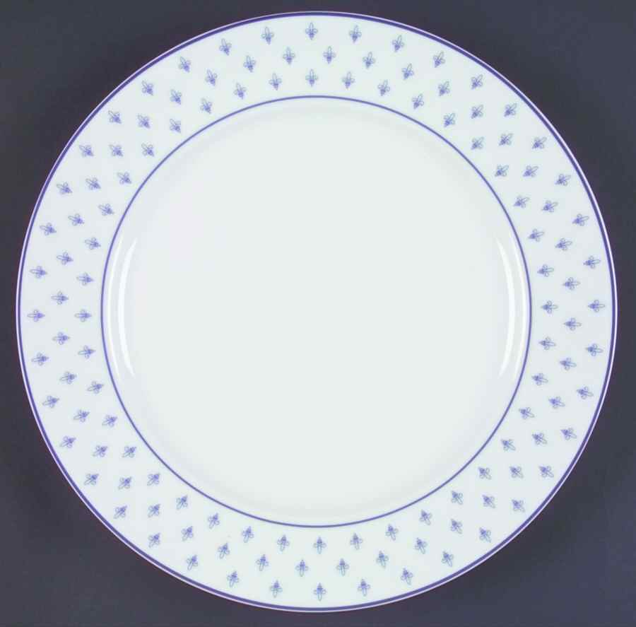Fleur de Lys (Chateaux Bleus) Dinner Plate by Charles Field Haviland-1