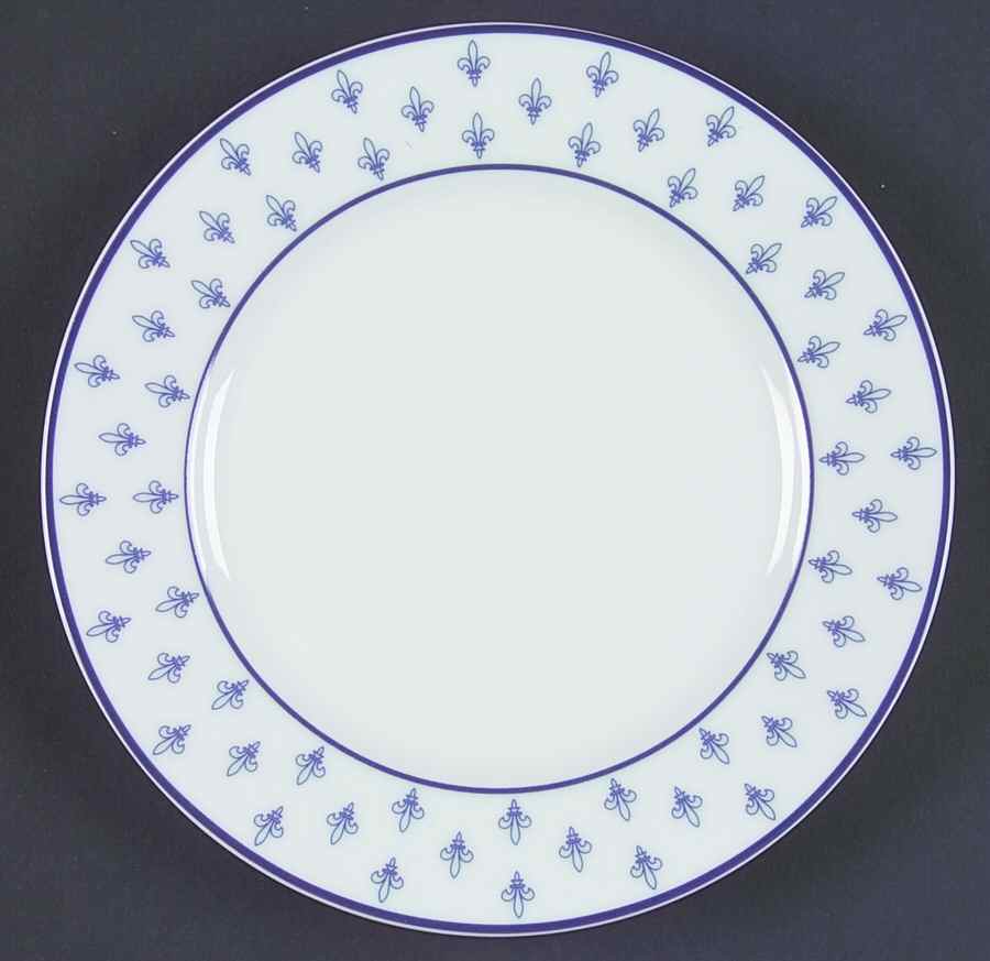 Fleur de Lys (Chateaux Bleus) Bread & Butter Plate by Charles Field Haviland-1