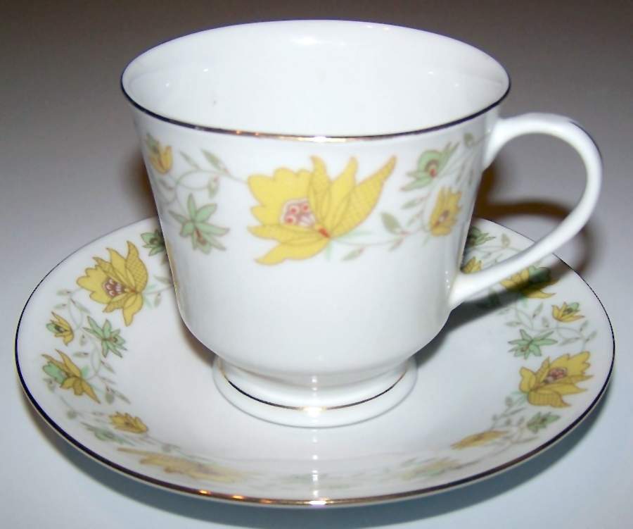 CX241 Footed Cup & Saucer Set by China (Made in China)-1
