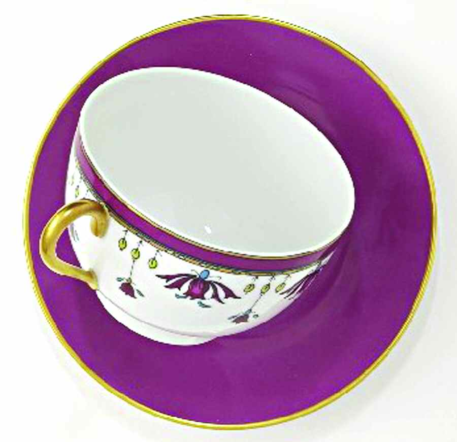 Coromandel Breakfast Cup & Saucer Set by Charles Field Haviland-1