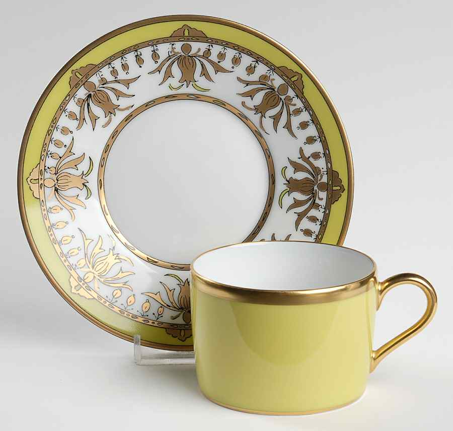 Coromandel Flat Cup & Saucer Set by Charles Field Haviland-1
