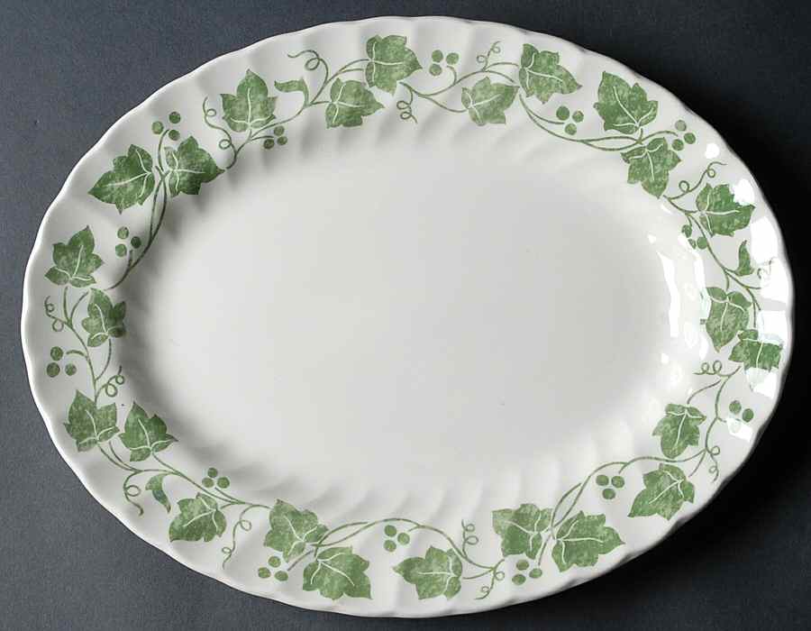 Verdigris 12" Oval Serving Platter by Churchill-1