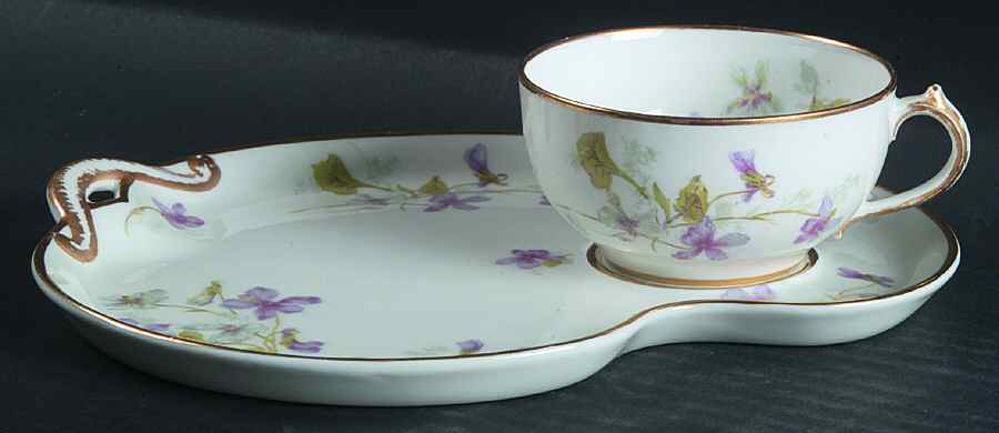 CHF1283 Snack Plate & Cup Set by Charles Field Haviland-1