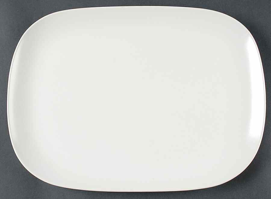 Graffiti Ivory 14" Oval Serving Platter by Calvin Klein-1