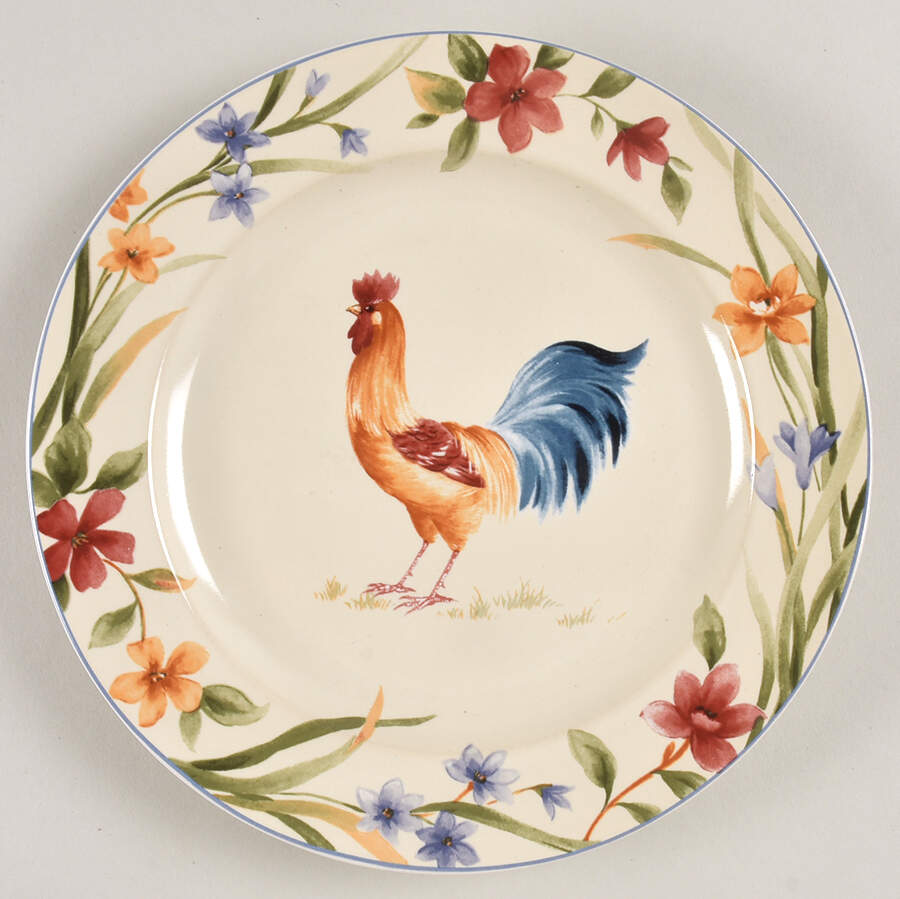 Spring Rooster Salad Plate by Coventry (PTS)-1