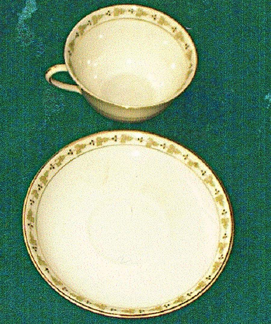 1735 Flat Cup & Saucer Set by Canonsburg-1