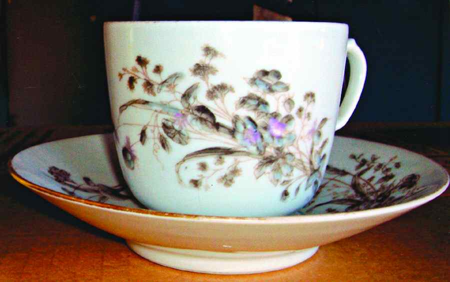 CHF1288 Flat Cup & Saucer Set by Charles Field Haviland-1