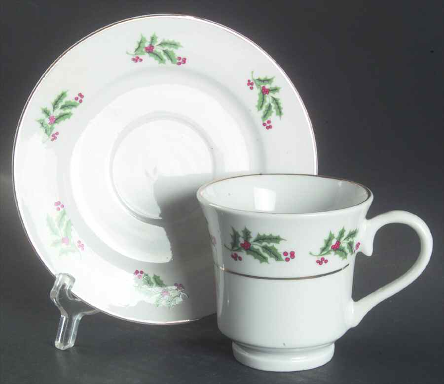 CX339 Footed Cup & Saucer Set by China (Made in China)-1