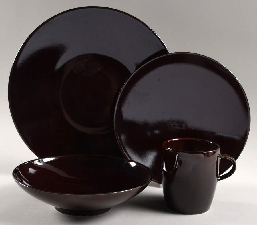 Mahogany 4 Piece Place Setting by Crate & Barrel-1