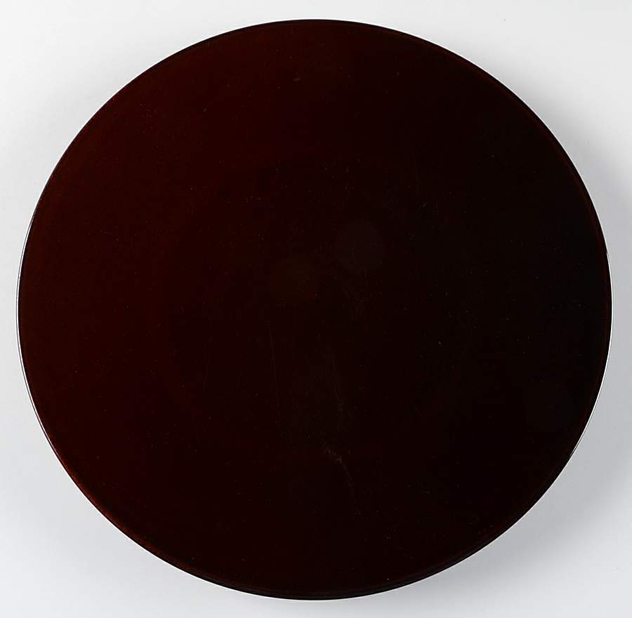 Mahogany Dinner Plate by Crate & Barrel-1