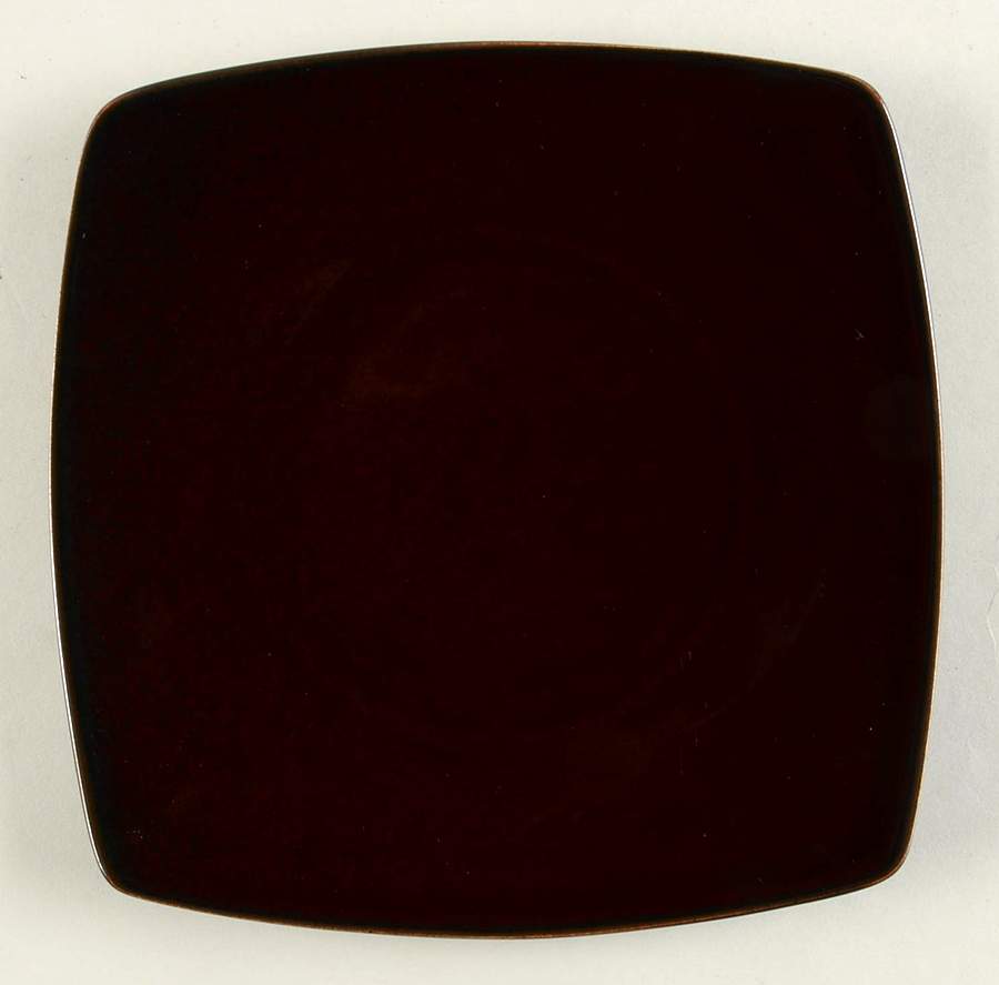 Mahogany Square Salad Plate by Crate & Barrel-1