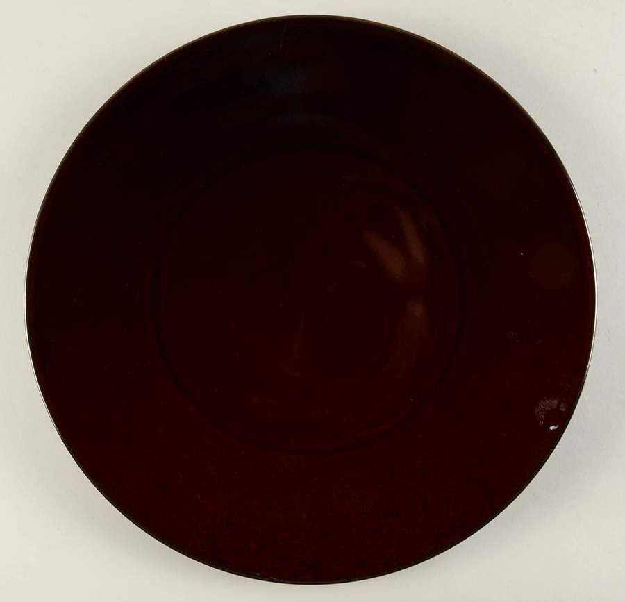 Mahogany 13" Chop Plate (Round Platter) by Crate & Barrel-1