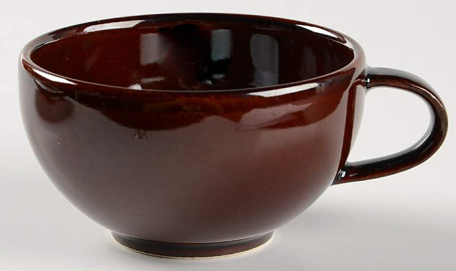 Mahogany Flat Cup by Crate & Barrel-1
