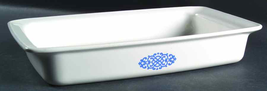 Shell Oil Medallion 12" Rectangular Roaster by Corning Corelle-1