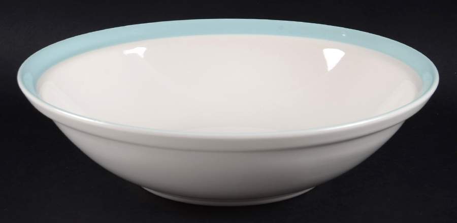 Turquoise Scroll 8" Round Vegetable Bowl by Century Service-1