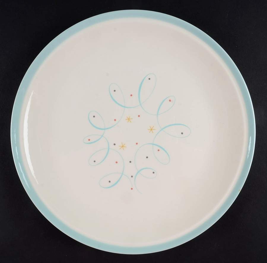 Turquoise Scroll Dinner Plate by Century Service-1